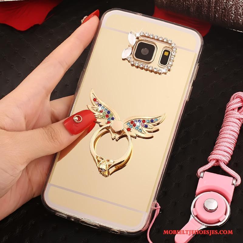 Samsung Galaxy S7 Hanger Anti-fall Hoesje Telefoon Ring Roze Ster All Inclusive