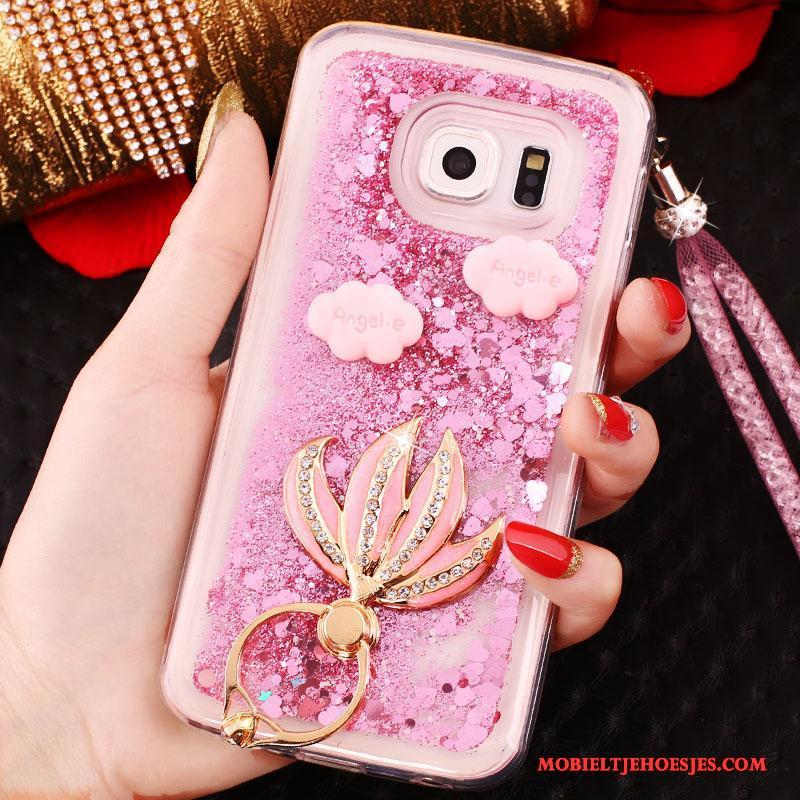 Samsung Galaxy S7 Hoes Ster Hanger Hoesje Telefoon Siliconen Roze Bescherming