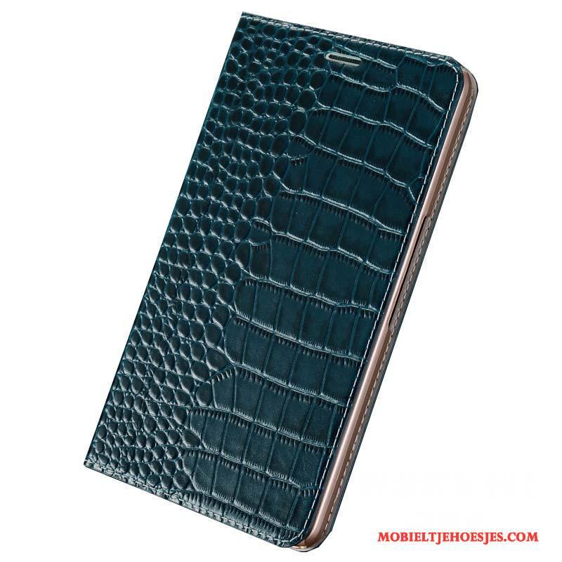 Samsung Galaxy S7 Hoesje Echt Leer Luxe Anti-fall Rood Ster Bescherming Siliconen