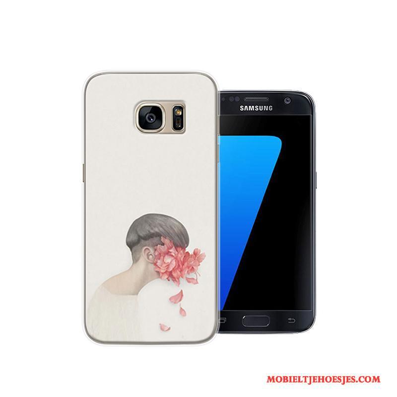 Samsung Galaxy S7 Hoesje Persoonlijk Hoes Bescherming Ster Anti-fall Roze Scheppend