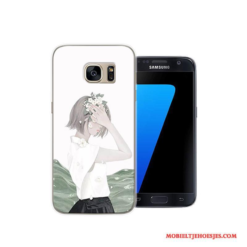 Samsung Galaxy S7 Hoesje Persoonlijk Hoes Bescherming Ster Anti-fall Roze Scheppend