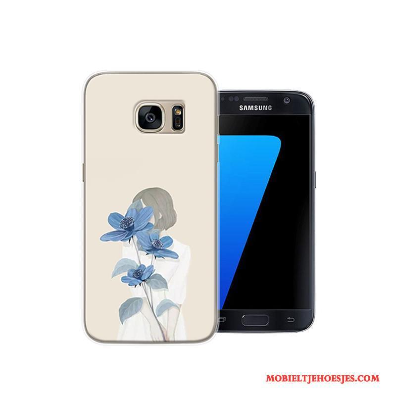 Samsung Galaxy S7 Hoesje Persoonlijk Hoes Bescherming Ster Anti-fall Roze Scheppend