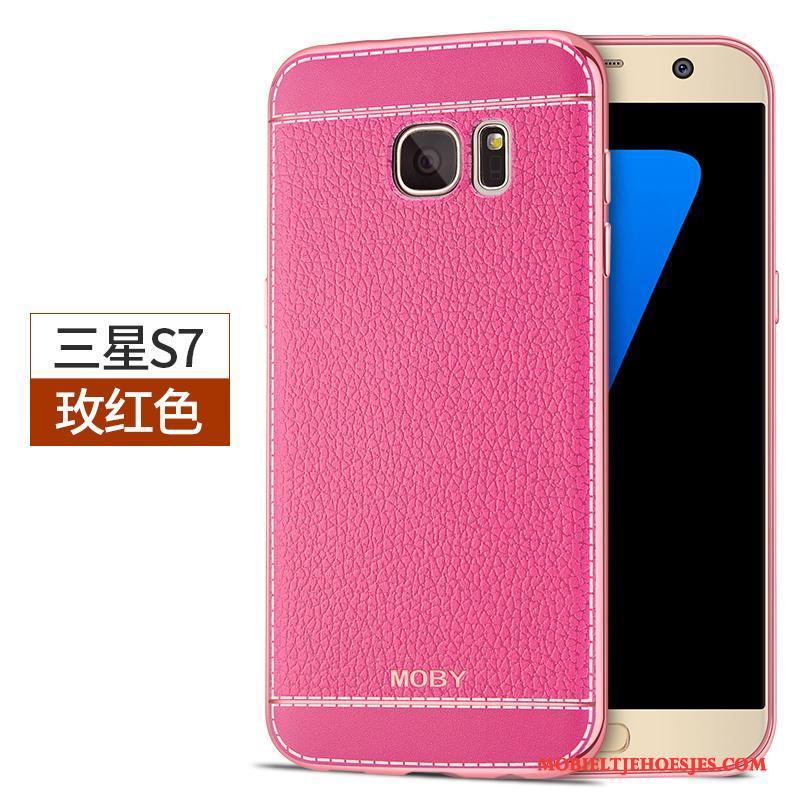 Samsung Galaxy S7 Hoesje Ster Siliconen Mobiele Telefoon Hoes Khaki Bescherming Anti-fall