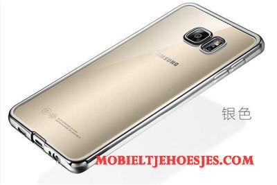 Samsung Galaxy S7 Hoesje Telefoon Ster Zacht All Inclusive Plating Siliconen Goud