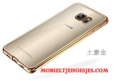 Samsung Galaxy S7 Hoesje Telefoon Ster Zacht All Inclusive Plating Siliconen Goud