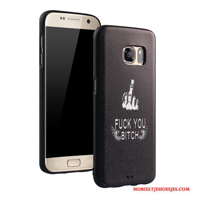 Samsung Galaxy S7 Mobiele Telefoon Ster Hoesje Telefoon Anti-fall Spotprent Wit Siliconen