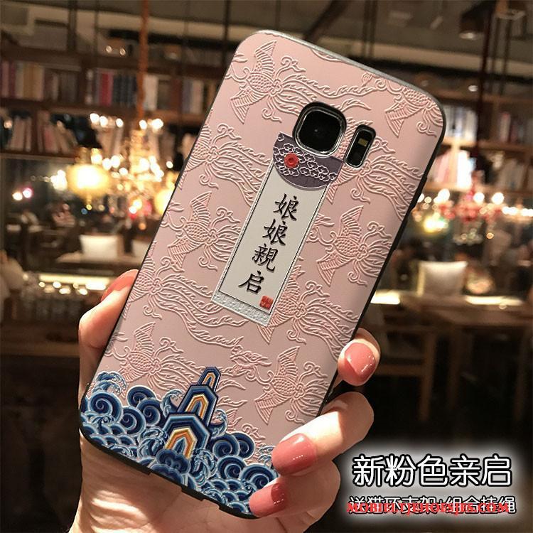 Samsung Galaxy S7 Roze All Inclusive Ster Persoonlijk Chinese Stijl Hoesje Siliconen