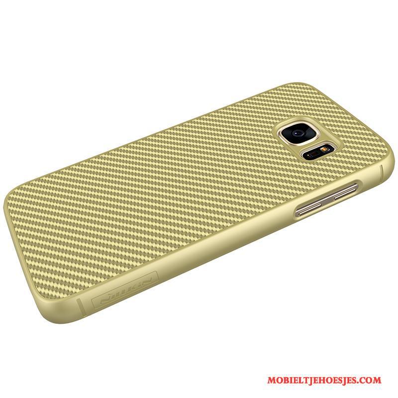 Samsung Galaxy S7 Ster Zacht Wijnrood Goud Anti-fall Hoesje Telefoon Mobiele Telefoon
