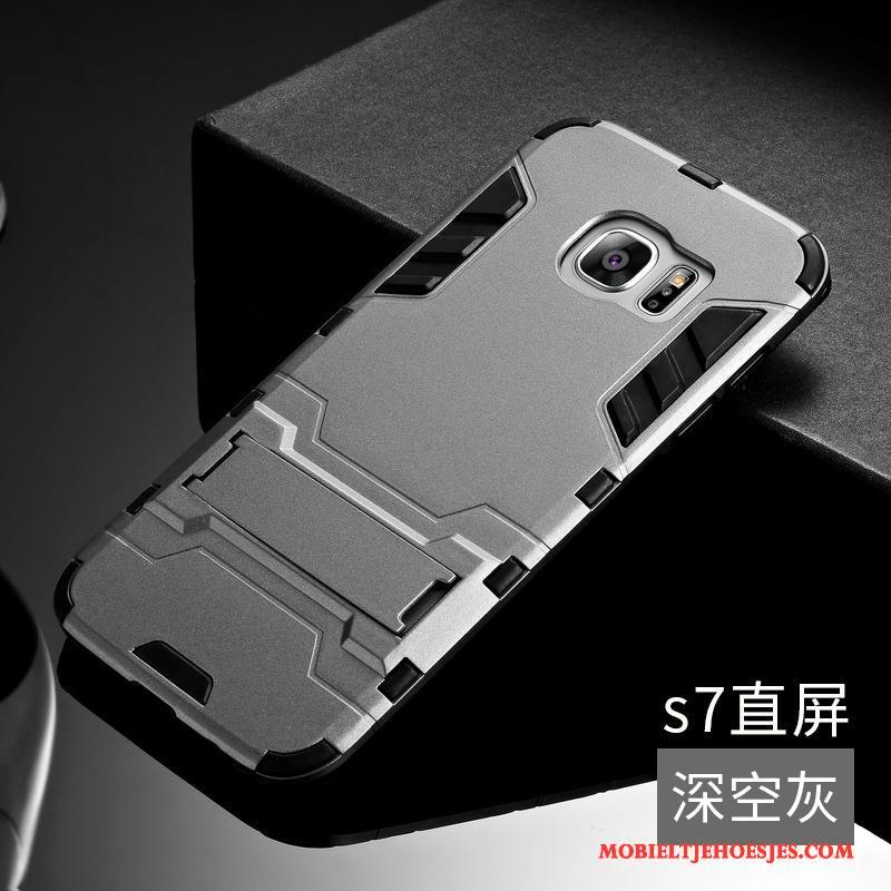 Samsung Galaxy S7 Trend Goud Hoesje Telefoon Bescherming Anti-fall Ster Hard