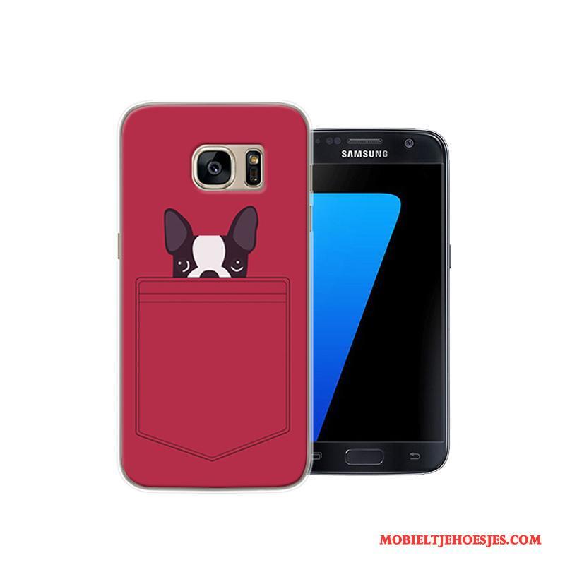 Samsung Galaxy S7 Zwart Bescherming Spotprent Hoesje Scheppend Ster Persoonlijk