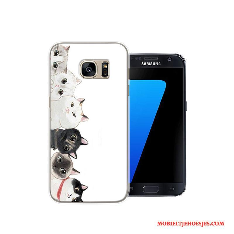 Samsung Galaxy S7 Zwart Bescherming Spotprent Hoesje Scheppend Ster Persoonlijk