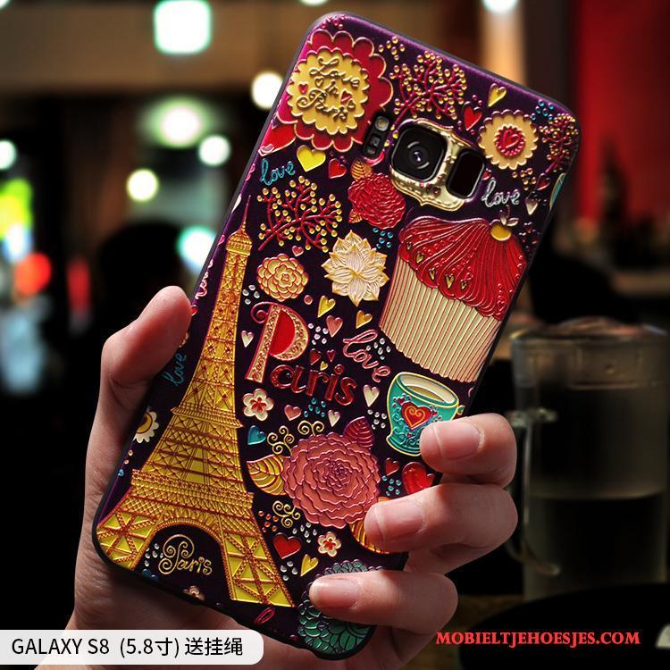 Samsung Galaxy S8 All Inclusive Persoonlijk Anti-fall Roze Hoesje Telefoon Scheppend Ster