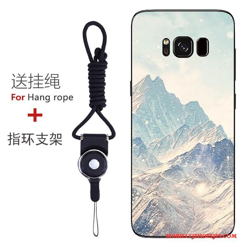 Samsung Galaxy S8 Anti-fall Zacht Hoes Geel Hoesje Telefoon Patroon Ster