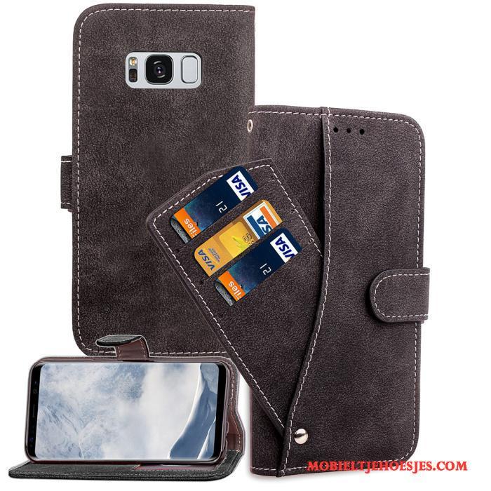 Samsung Galaxy S8 Bescherming Folio Kaart Ster Anti-fall Hoesje Telefoon Mobiele Telefoon