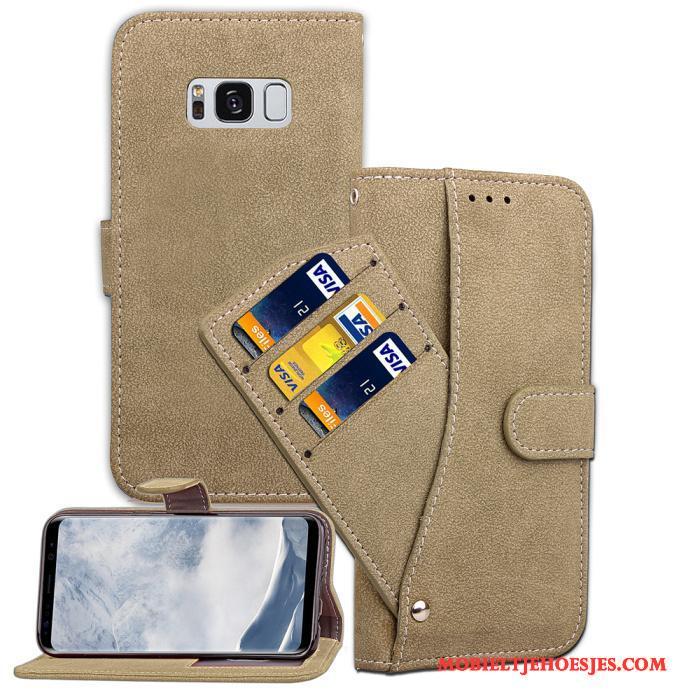 Samsung Galaxy S8 Bescherming Folio Kaart Ster Anti-fall Hoesje Telefoon Mobiele Telefoon