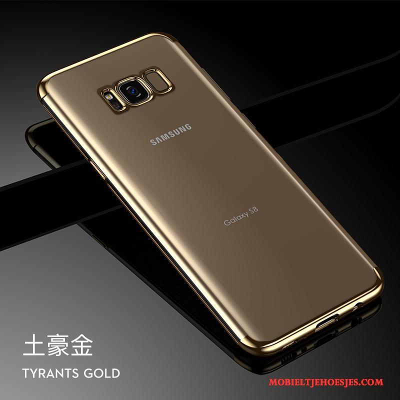 Samsung Galaxy S8 Doorzichtig Hoesje Telefoon Zacht Dun Persoonlijk Ster Zilver