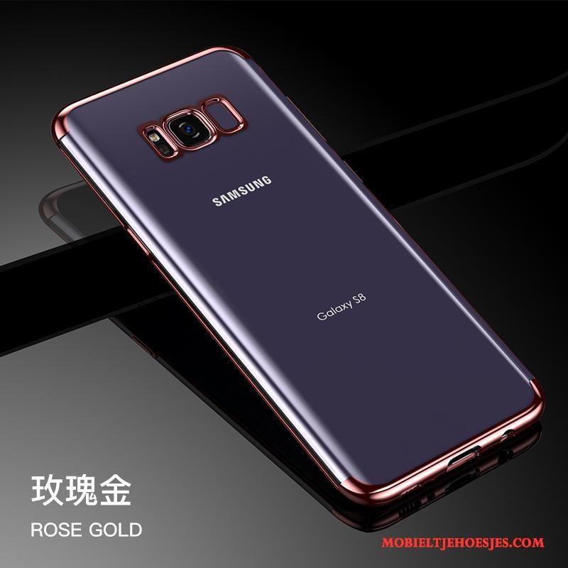 Samsung Galaxy S8 Doorzichtig Hoesje Telefoon Zacht Dun Persoonlijk Ster Zilver