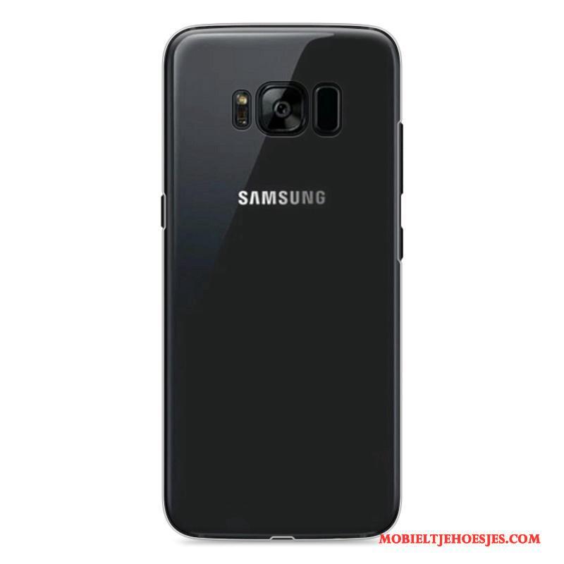 Samsung Galaxy S8 Hard Bescherming Hoesje Telefoon Blauw Geschilderd Spotprent Ster