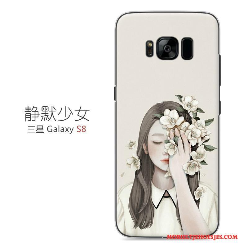 Samsung Galaxy S8 Hard Geschilderd Hoesje Telefoon Roze Bescherming Kunst Ster