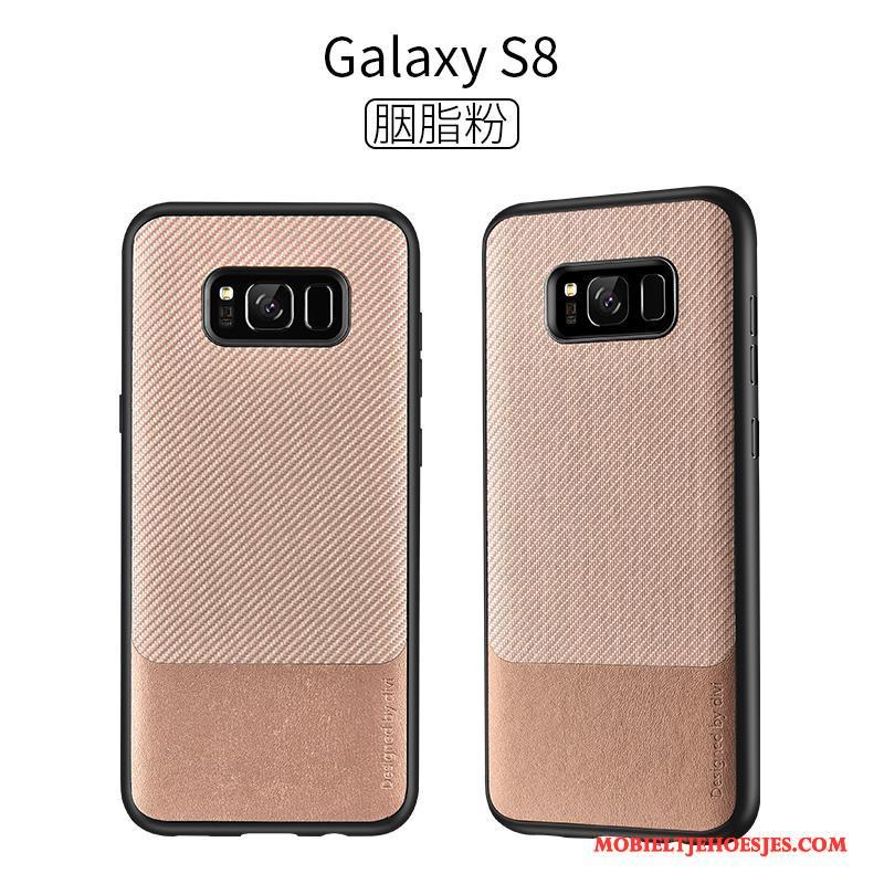 Samsung Galaxy S8 Hoesje All Inclusive Anti-fall Siliconen Rood Ster Persoonlijk Scheppend