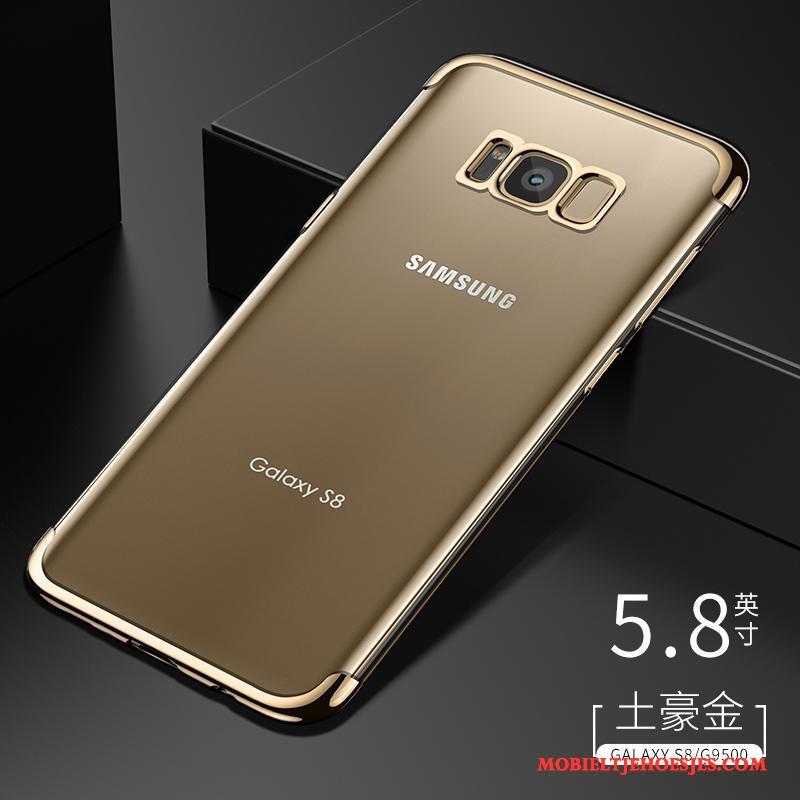 Samsung Galaxy S8 Hoesje Anti-fall Siliconen Scheppend Doorzichtig Hoes Bescherming Zilver