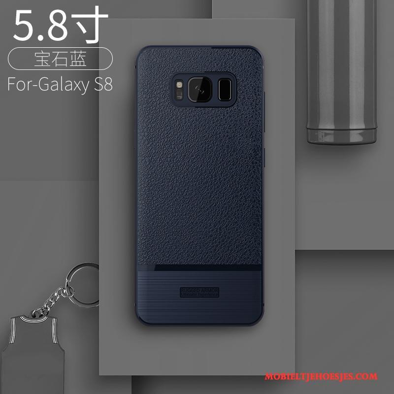 Samsung Galaxy S8 Hoesje Anti-fall Trend All Inclusive Mobiele Telefoon Zwart Scheppend Persoonlijk