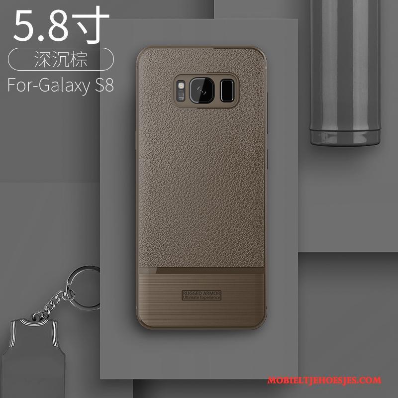 Samsung Galaxy S8 Hoesje Anti-fall Trend All Inclusive Mobiele Telefoon Zwart Scheppend Persoonlijk