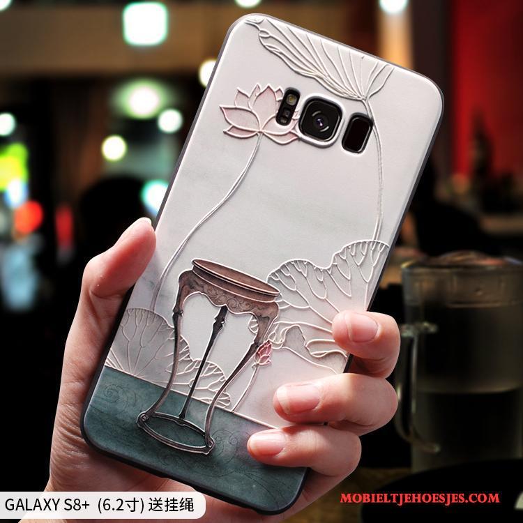 Samsung Galaxy S8+ Hoesje Chinese Stijl Anti-fall Ster All Inclusive Scheppend Siliconen Groen