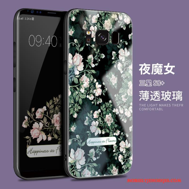 Samsung Galaxy S8+ Hoesje Scheppend Anti-fall Bescherming Ster Glas Purper Trend