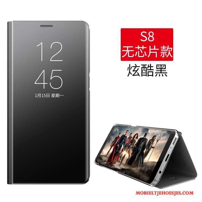 Samsung Galaxy S8 Hoesje Telefoon Anti-fall Roze All Inclusive Ster Folio Leren Etui