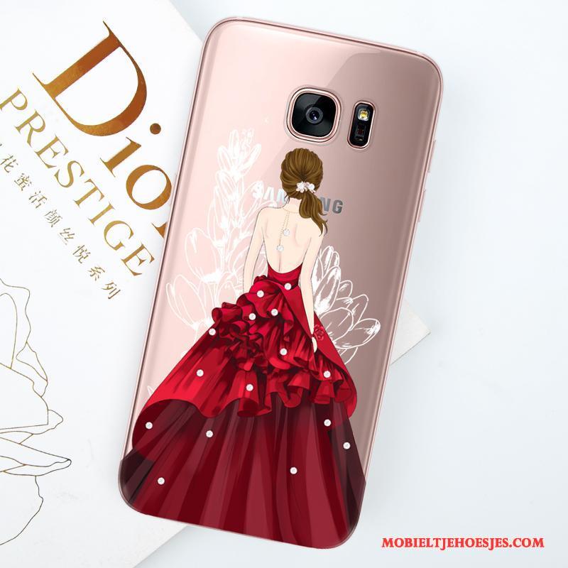 Samsung Galaxy S8 Hoesje Telefoon Purper Anti-fall Ster All Inclusive Trend Siliconen