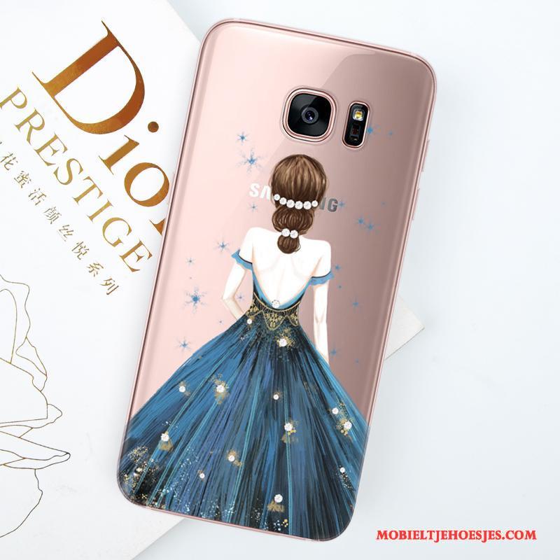 Samsung Galaxy S8 Hoesje Telefoon Purper Anti-fall Ster All Inclusive Trend Siliconen