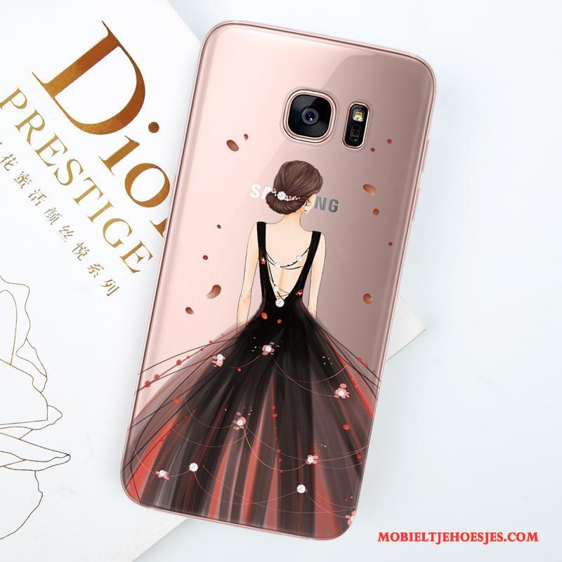 Samsung Galaxy S8 Hoesje Telefoon Purper Anti-fall Ster All Inclusive Trend Siliconen