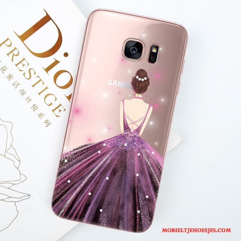 Samsung Galaxy S8 Hoesje Telefoon Purper Anti-fall Ster All Inclusive Trend Siliconen