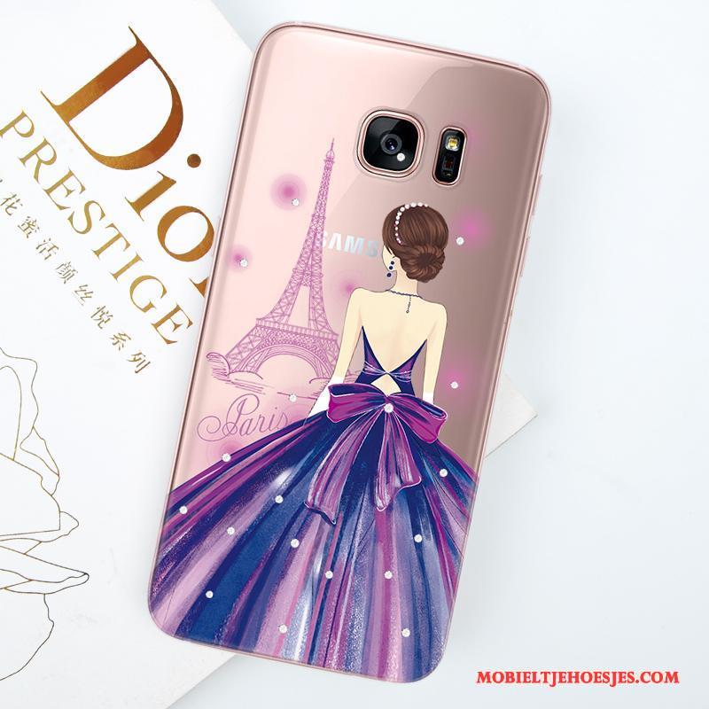 Samsung Galaxy S8 Hoesje Telefoon Purper Anti-fall Ster All Inclusive Trend Siliconen