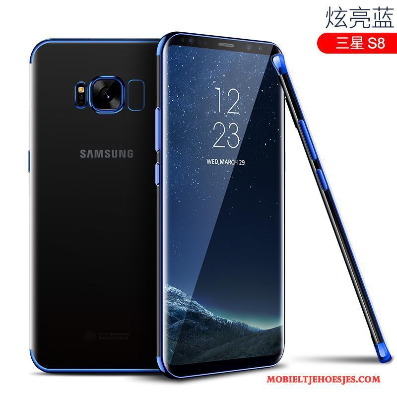 Samsung Galaxy S8 Hoesje Zacht Doorzichtig Trend Blauw Scheppend Dun Ster