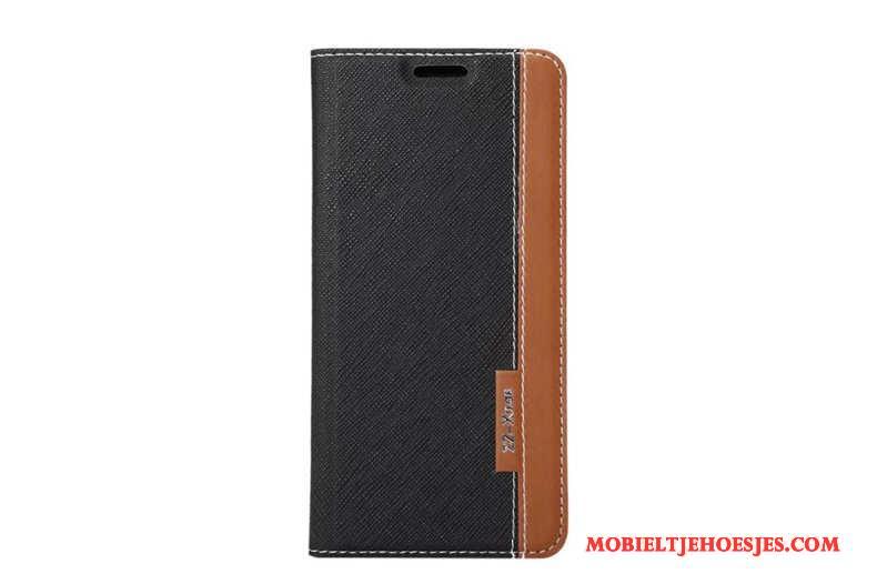 Samsung Galaxy S8 Mobiele Telefoon Hoesje Telefoon Bescherming Herringbone Leren Etui Lichtblauw Ster