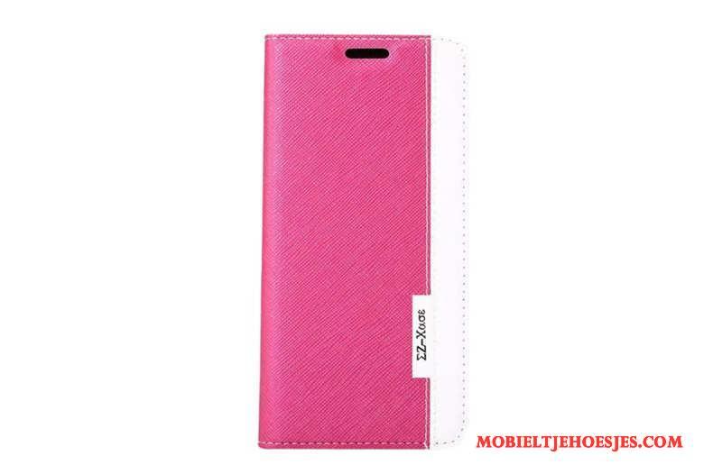 Samsung Galaxy S8 Mobiele Telefoon Hoesje Telefoon Bescherming Herringbone Leren Etui Lichtblauw Ster