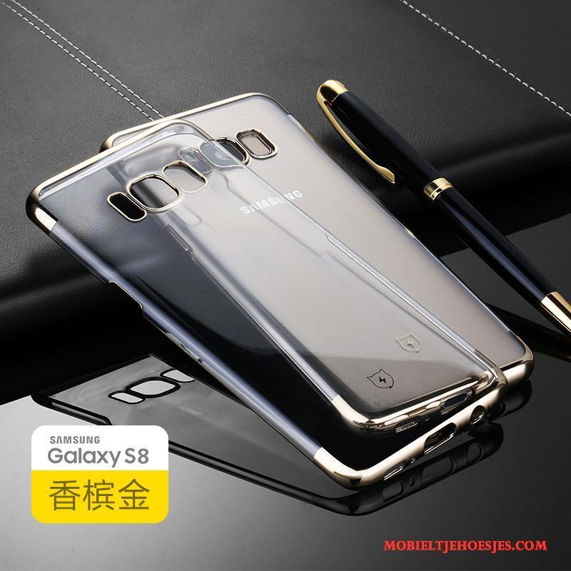 Samsung Galaxy S8 Scheppend Doorzichtig Hoes Ster Zilver Hoesje Telefoon