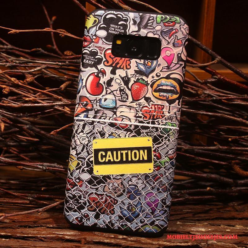 Samsung Galaxy S8 Schrobben Hoesje Telefoon Anti-fall Scheppend Persoonlijk Reliëf Kleur