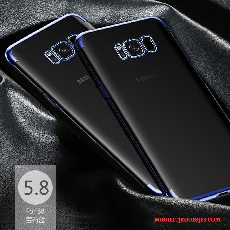 Samsung Galaxy S8 Siliconen Hoesje Groen Anti-fall Dun Telefoon Doorzichtig