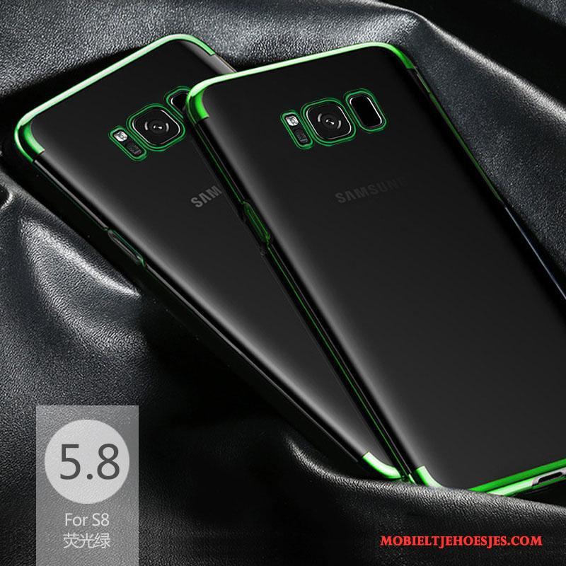 Samsung Galaxy S8 Siliconen Hoesje Groen Anti-fall Dun Telefoon Doorzichtig