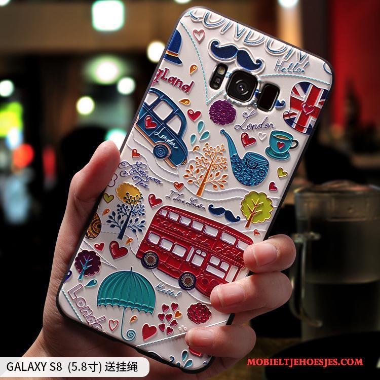 Samsung Galaxy S8 Siliconen Hoesje Telefoon Scheppend All Inclusive Roze Persoonlijk Ster