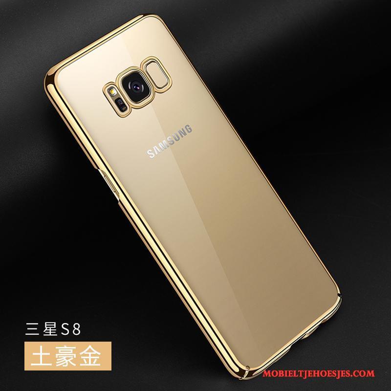 Samsung Galaxy S8 Trend Rose Goud Hoesje Hard Doorzichtig Dun Ster