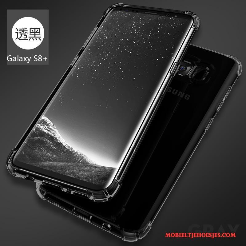 Samsung Galaxy S8+ Zacht Doorzichtig Bescherming Hoesje Telefoon Goud All Inclusive Ster
