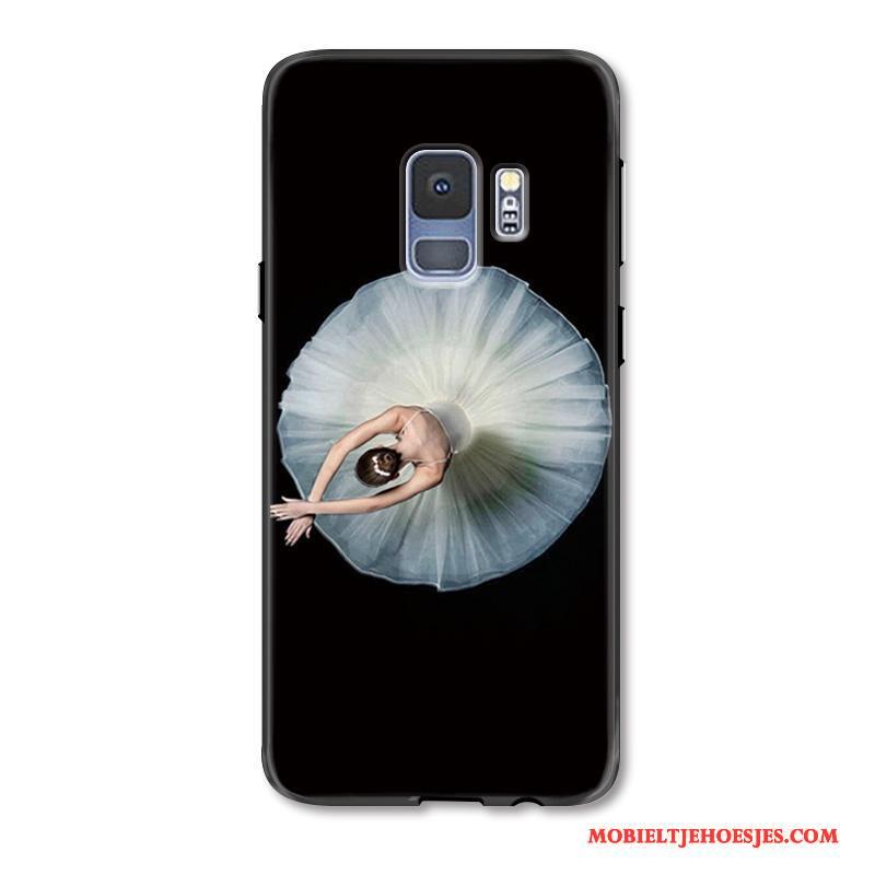 Samsung Galaxy S9+ Anti-fall Ballet Hoesje Telefoon Zwart Persoonlijk All Inclusive Ster