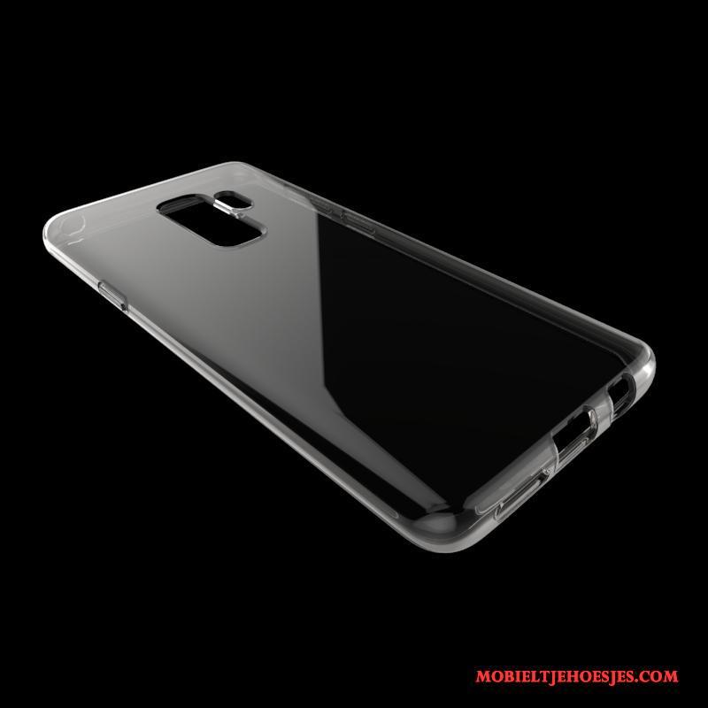 Samsung Galaxy S9+ Anti-fall Hoes All Inclusive Eenvoudige Doorzichtig Zwart Hoesje Telefoon
