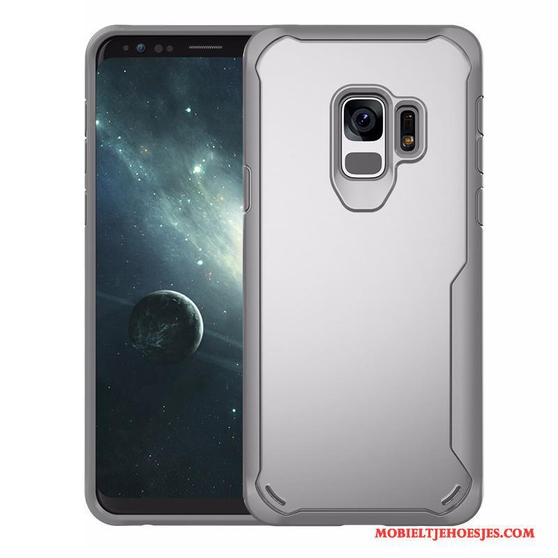 Samsung Galaxy S9 Bedrijf Hoesje Telefoon All Inclusive Grijs Bescherming Gasbag Doorzichtig