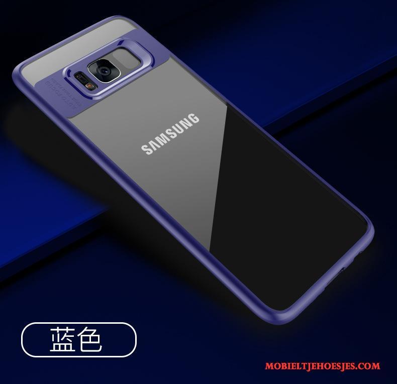 Samsung Galaxy S9 Bescherming Doorzichtig Ster Hoesje Telefoon Blauw Siliconen Zacht