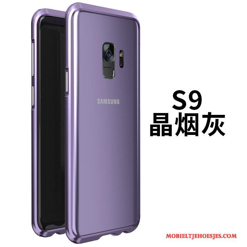 Samsung Galaxy S9 Bescherming Hoes Metaal Hoesje Glas Ster Telefoon